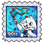 Biggest Team Blue Audril Fan Stamp